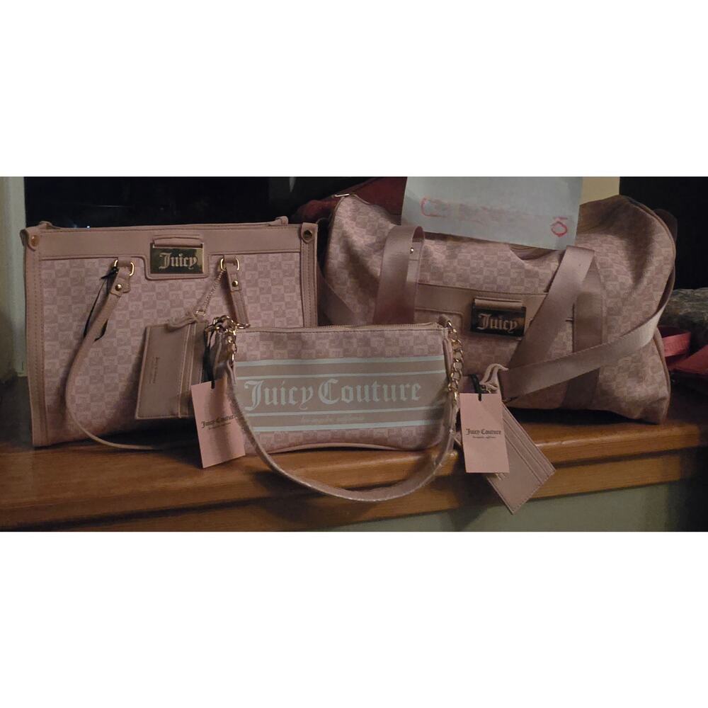 💖 Juicy Couture Pink Diamond 3-Piece Bag Set 💖
